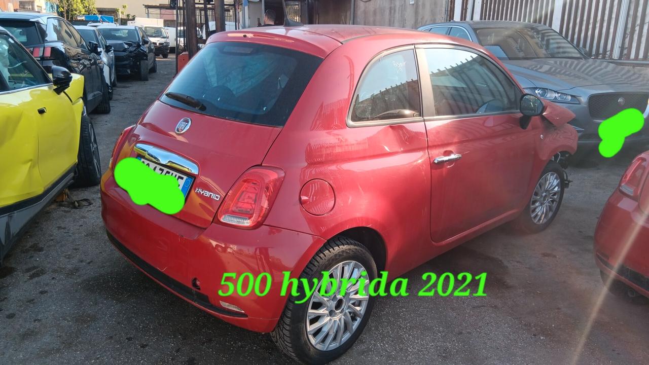 Fiat 500 incidentata sinistrata mondialcars Airbag ok