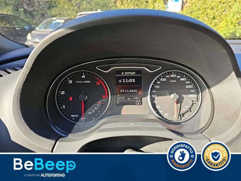 Audi A3 CABRIO 2.0 TDI SPORT 150CV S-TRONIC 7M