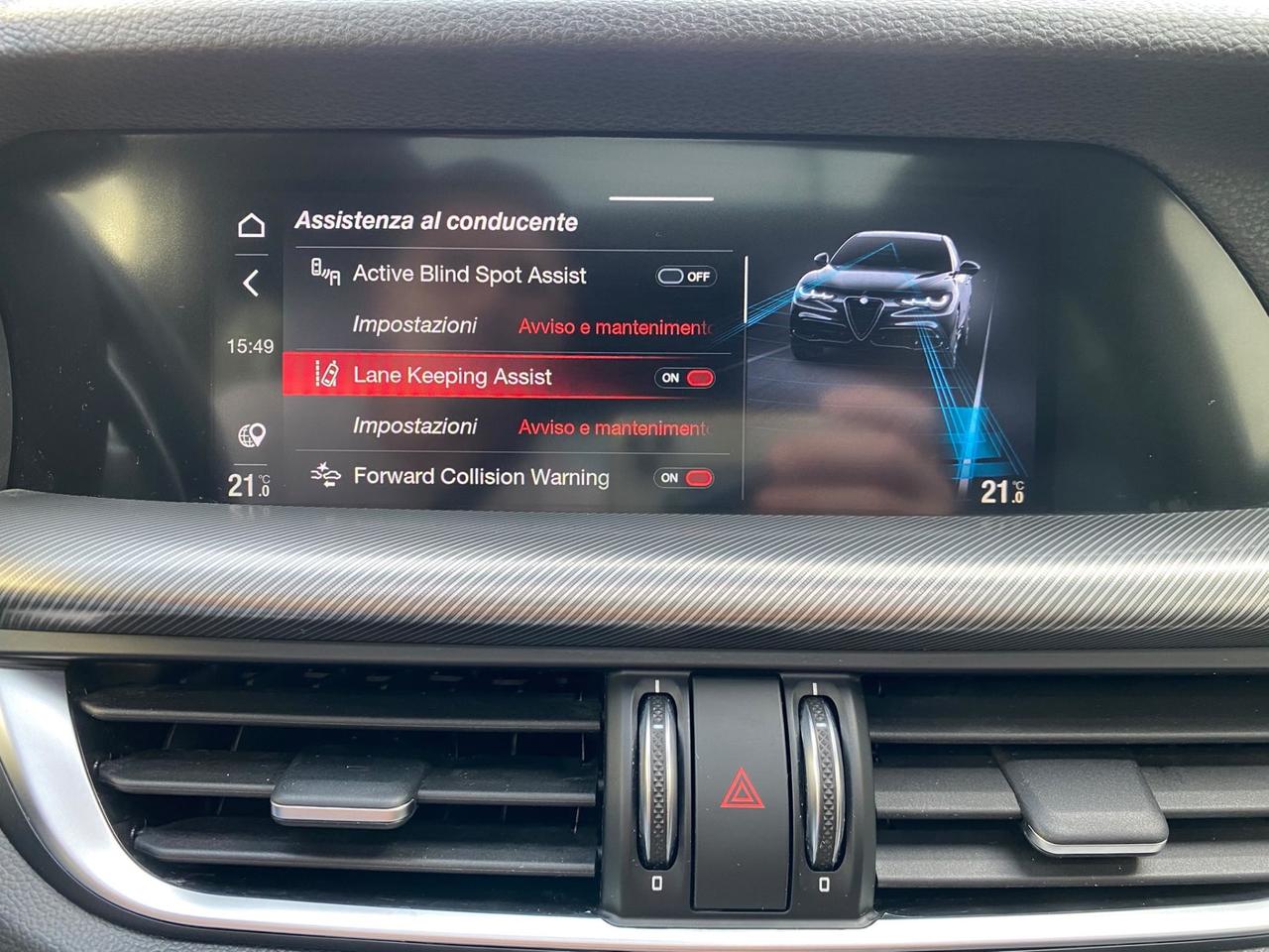 ALFA ROMEO STELVIO 210CV VELOCE Q4 AT8 TETTO CAM CARPLAY 2023