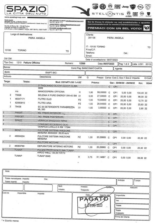 Fiat 500L 1.4 95cv UnicoProp.27700Km