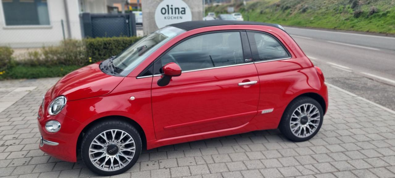 Fiat 500 C 1.2 Lounge 69 cv anno 11/2017 KM 39000