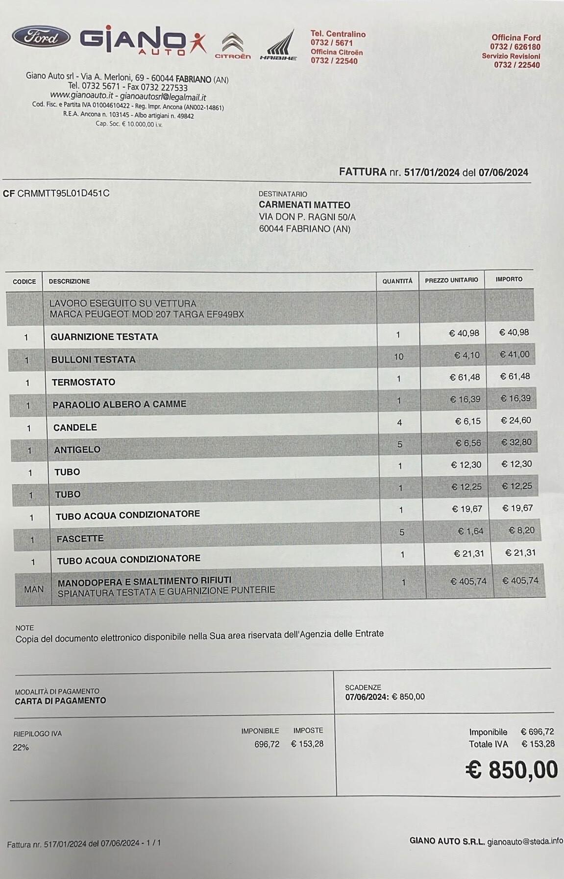 Peugeot 207 1.4 GPL PERFETTA UNIPROPRIETARIO