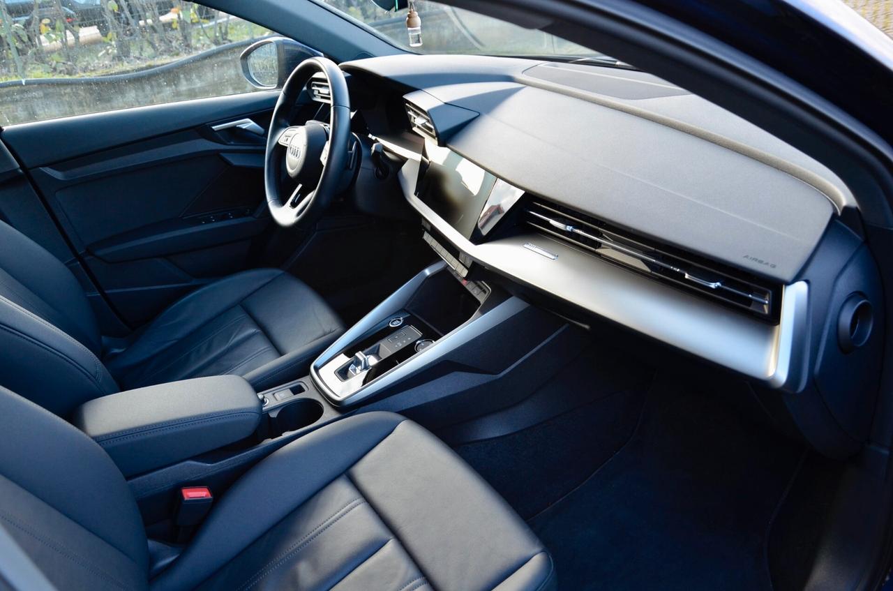 AUDI A3 SPB 30 TDI BUSINESS ADVANCED 116cv S-TRONIC, EURO 6D, PELLE, RETROCAMERA, BAULE ELETTRICO, PERMUTE