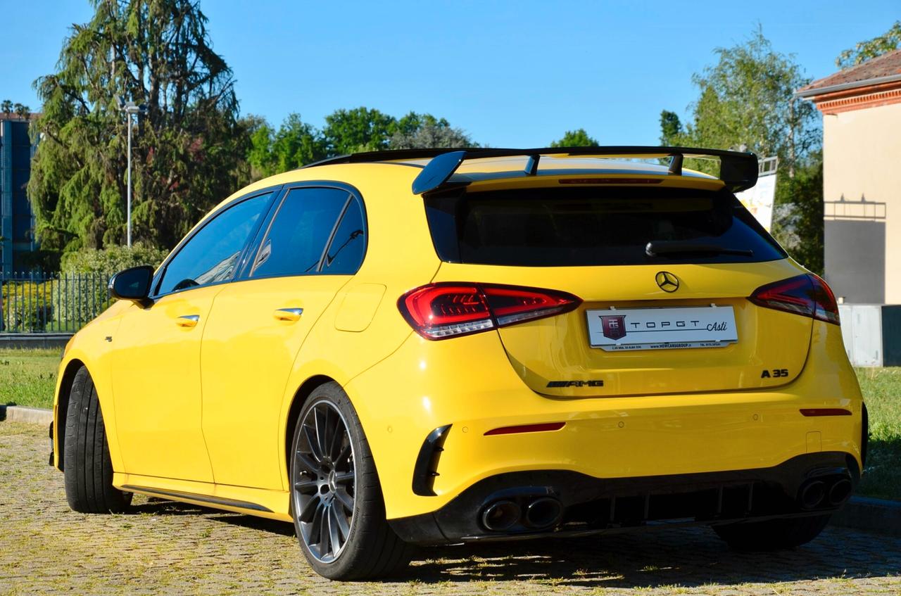 MERCEDES-BENZ A35 AMG 4MATIC 306cv AUTO, UFF ITALIANA, SERVICE MERCEDES, TETTO, MULTIBEAM, RETROCAMERA, LUCI 64 COLORI, 19", PERMUTE