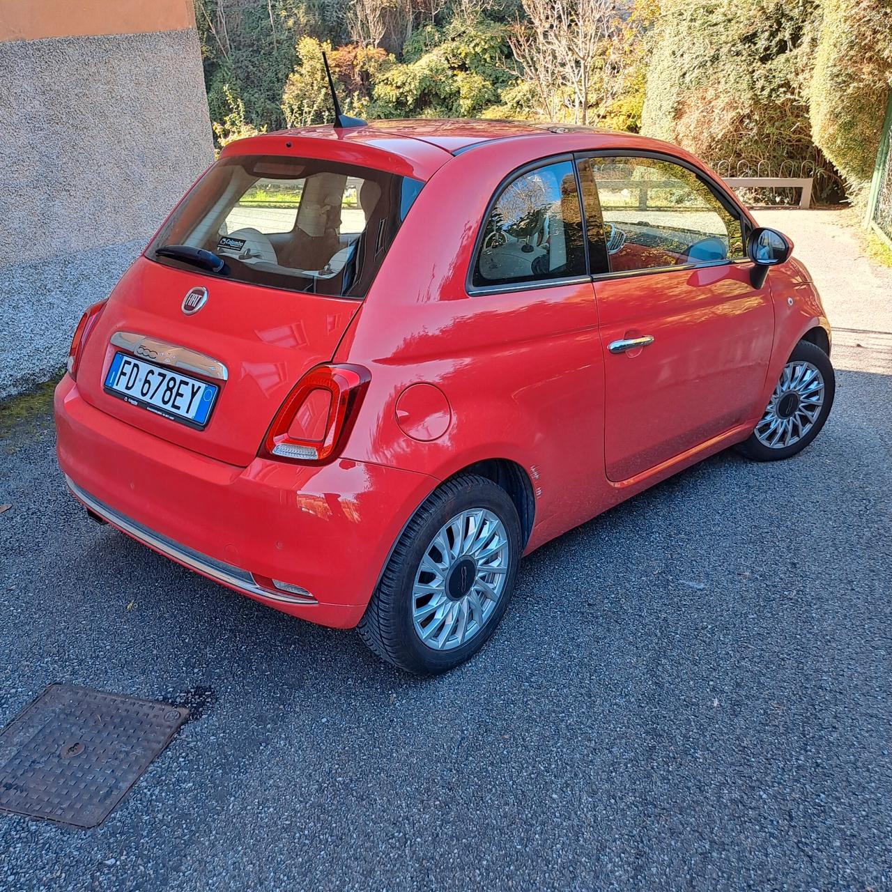 Fiat 500 color CORALLO - Tetto panoramico