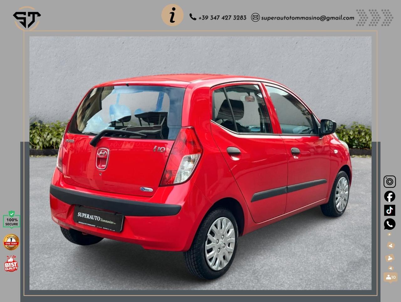 Hyundai i10 1.1 GPL 83.000 KM OK Neopatentati