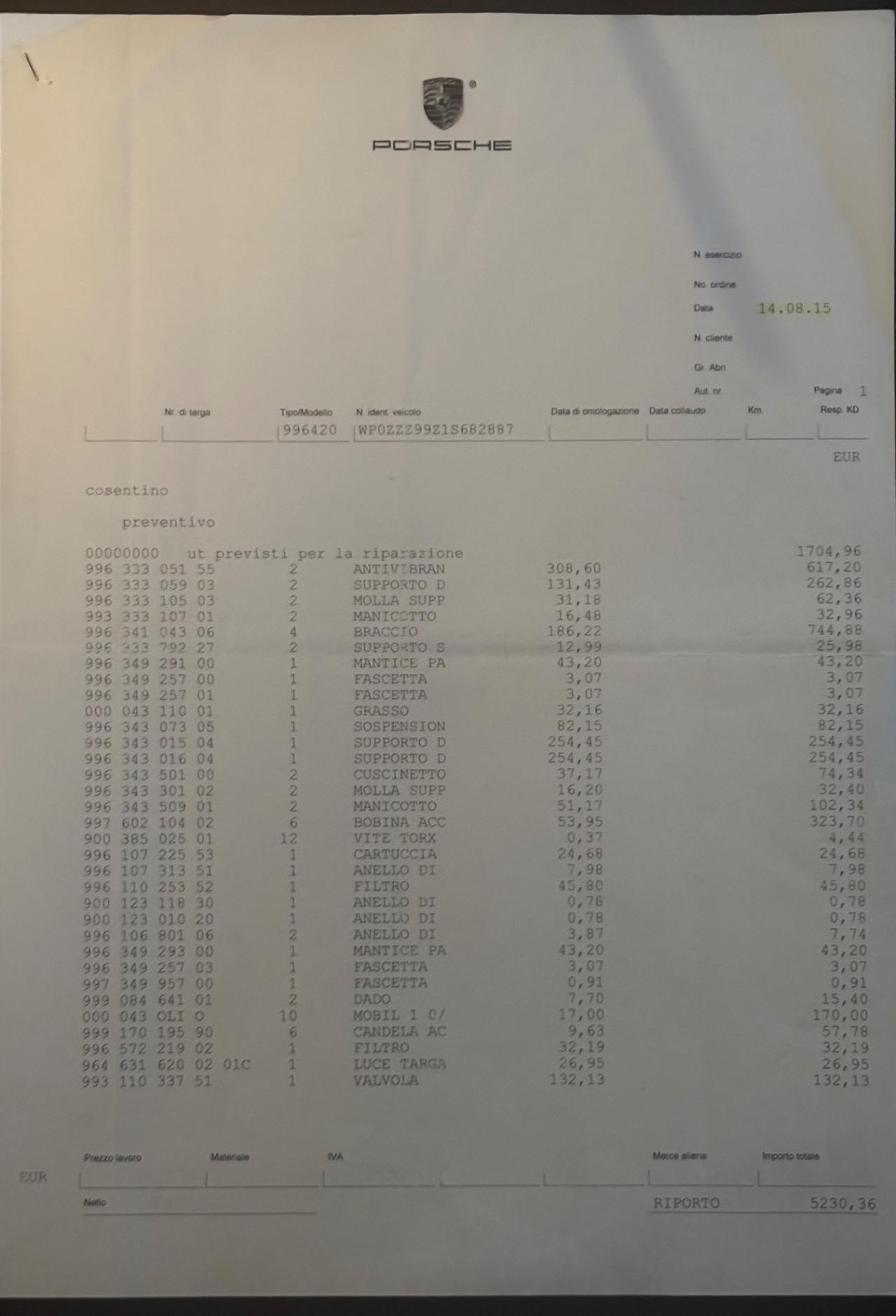 Porsche 911 996 TURBO CAMBIO MANUALE