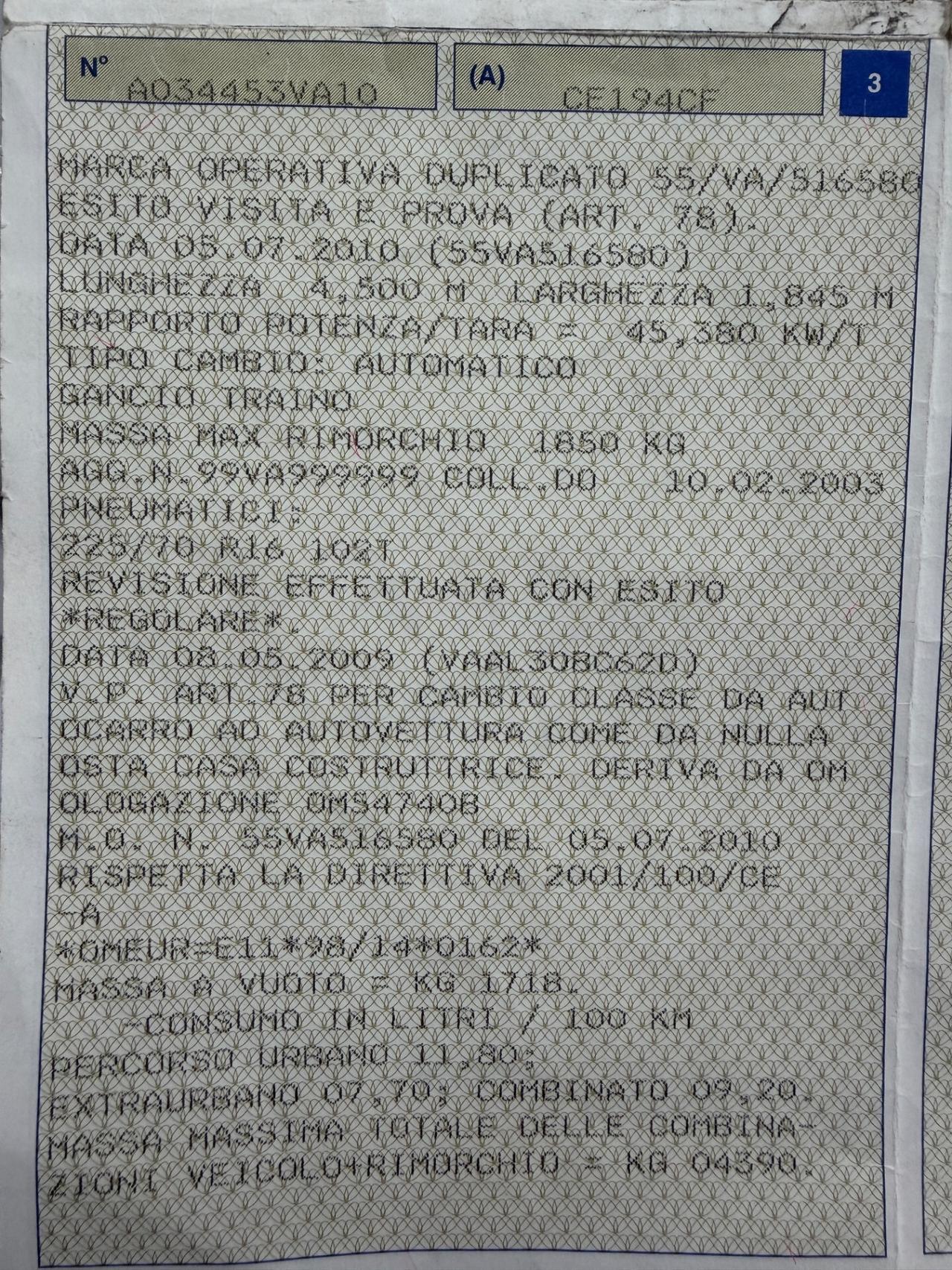 HYUNDAI SANTA Fe 2.0CRDi 4X4 4WD GANCIO TRAINO 1850KG