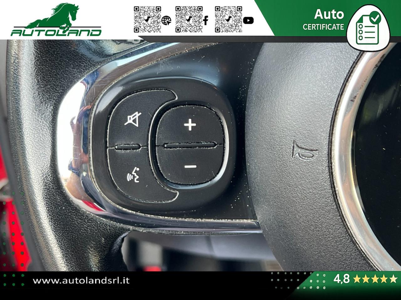 Fiat 500 1.2 69cv my19 Ok Neopatentati - Sensori di Parcheggio - Cruise Control - Uconnect 5"