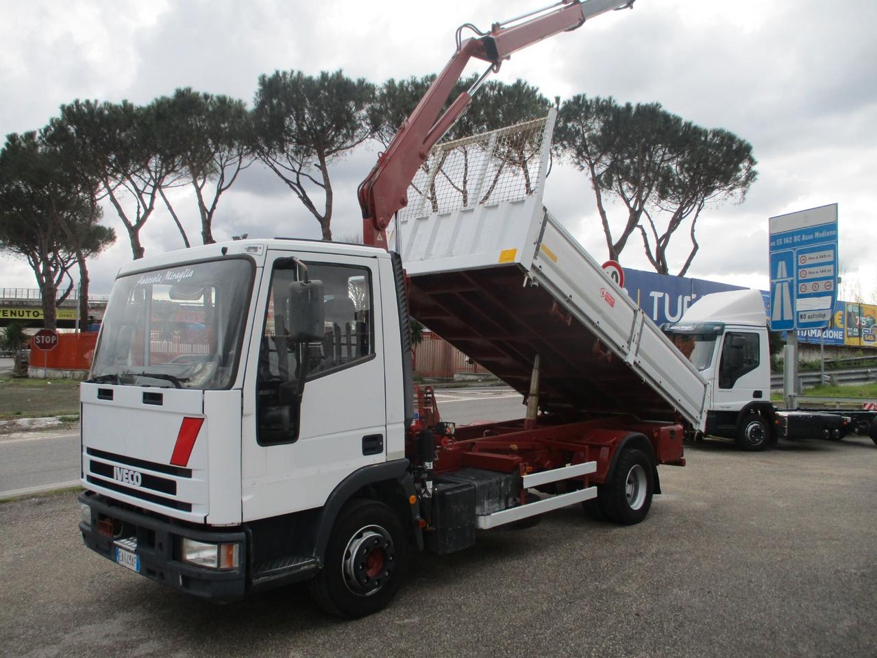 Iveco EUROCARGO 100E18 GRU AMCO-VEBA 545/3S+RIBALTABILE