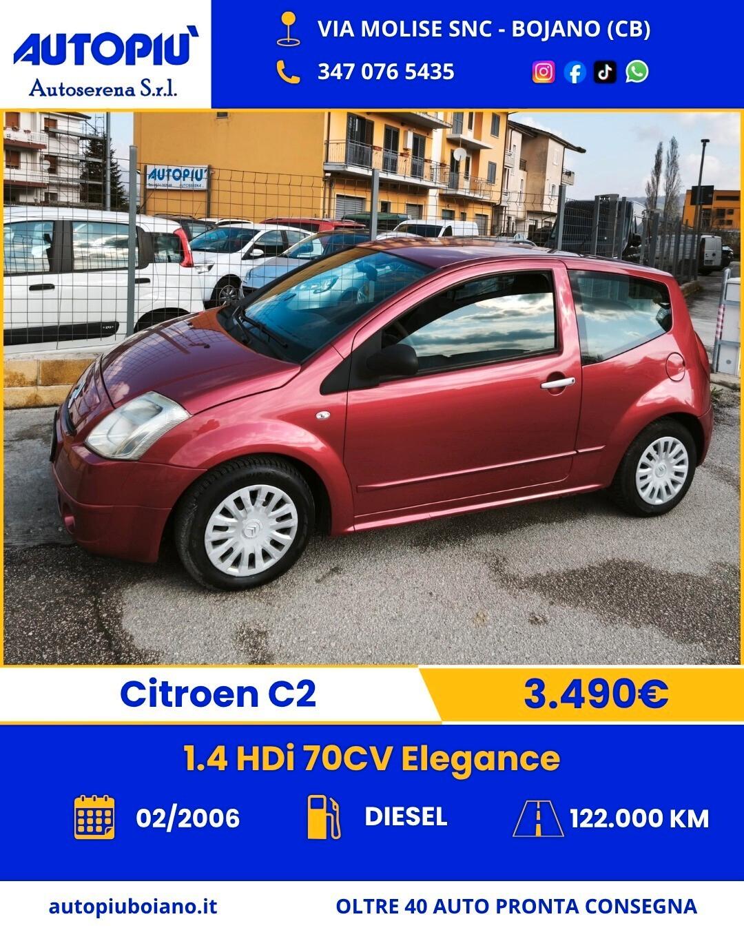 Citroen C2 1.4 HDi 70CV Elegance