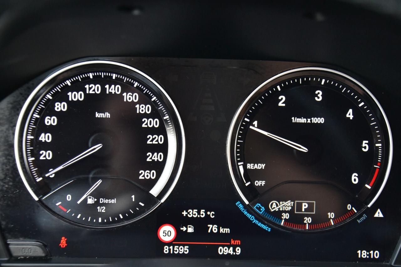Bmw X1 1.5D 116CV AUTOMATICA PREZZO SENZA VINCOLI UNIPRO' ITALIANA FATTURABILE GARANZIA 12M TAG