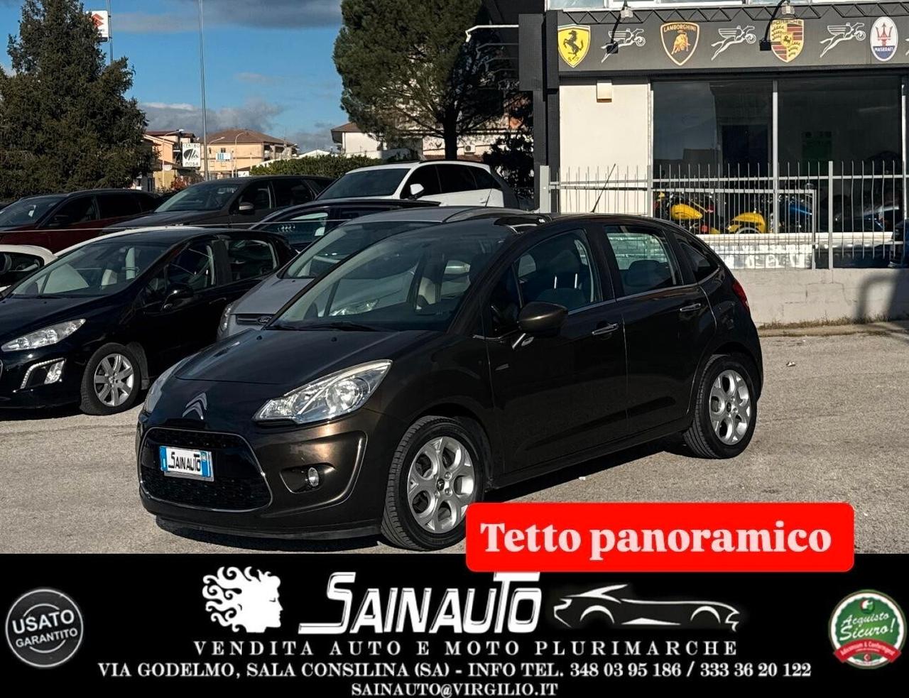 C3 1.4 hdi Exclusive TETTO 120MILA KM GARANZIA