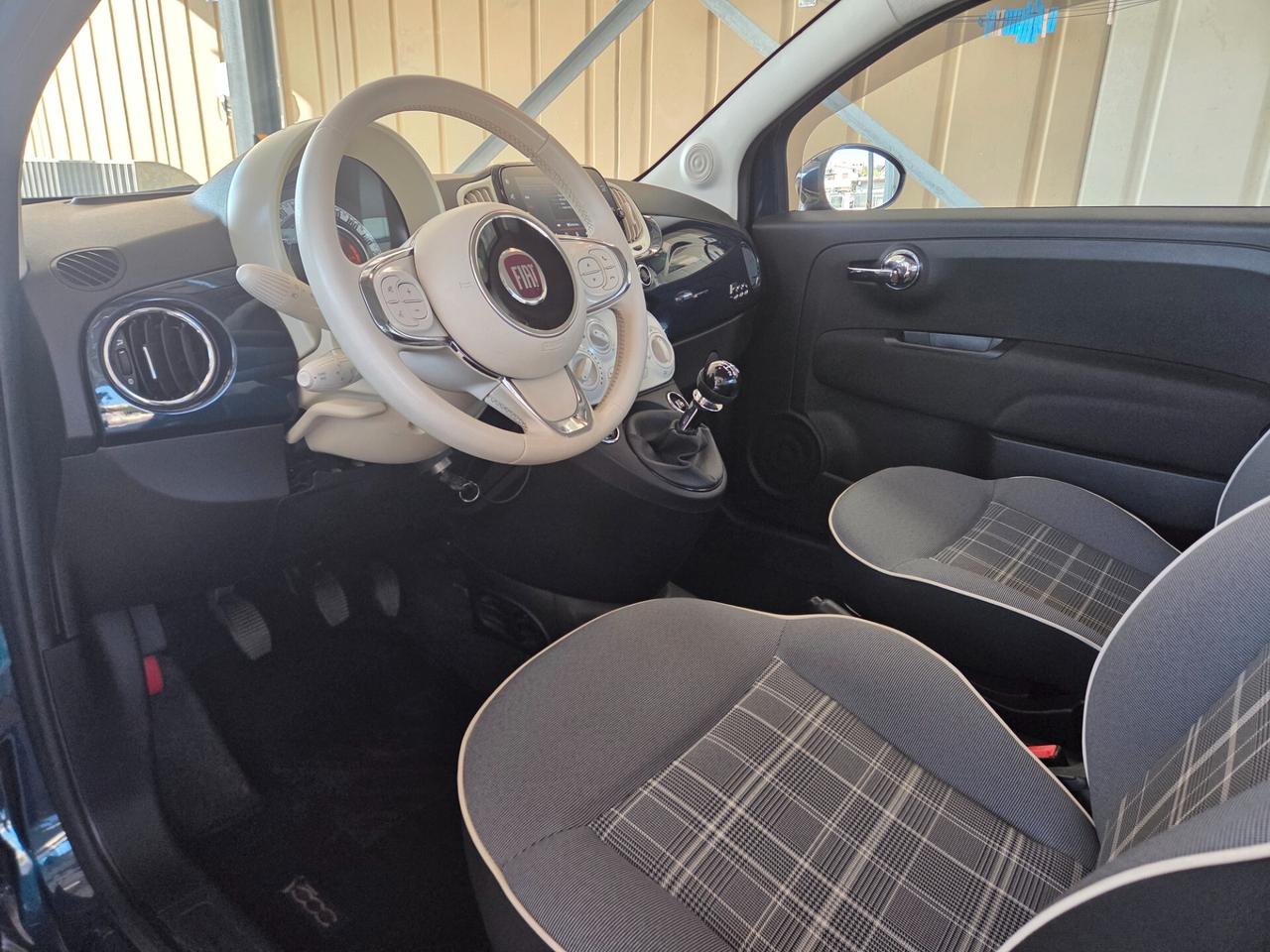 Fiat 500- 1.2 LOUNGE Blu NAVI7' MY 2019