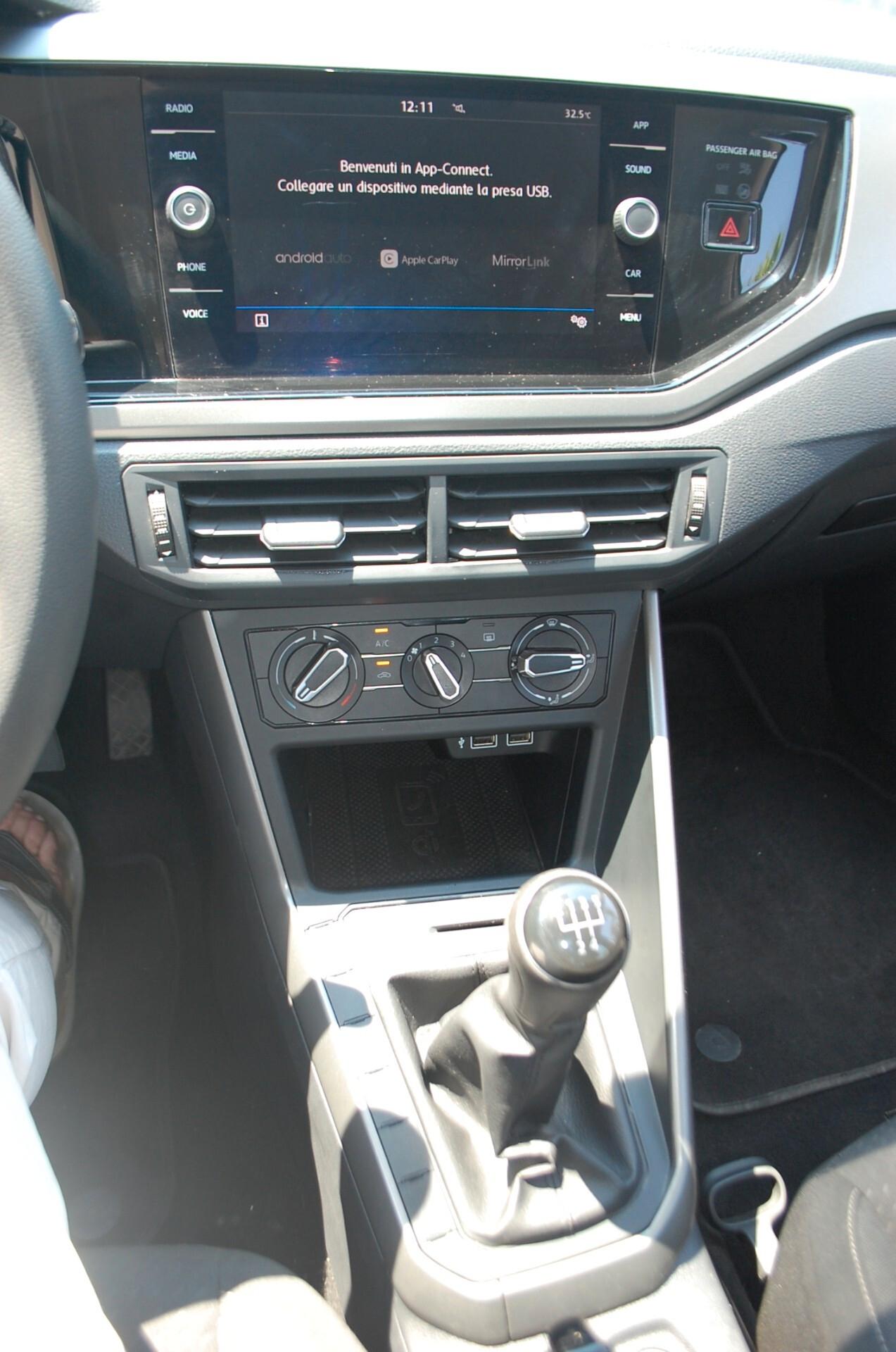 Volkswagen Polo 1.0 mpi Comfortline 75CV Uff Italy USB App Lega