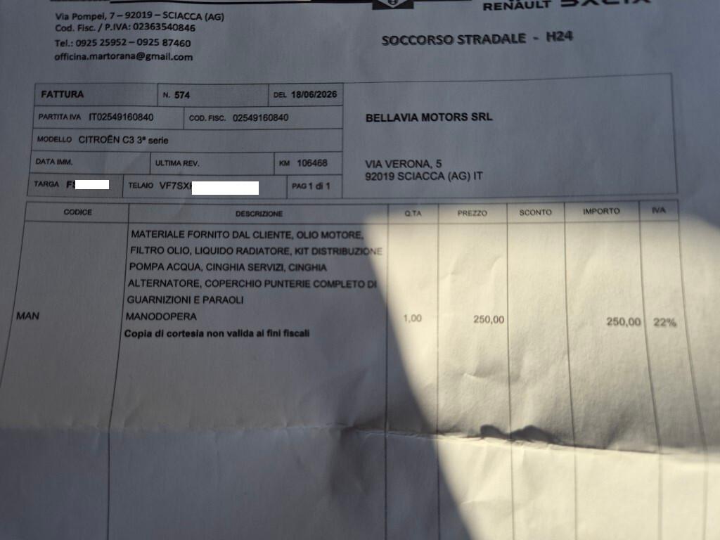 Citroen C3 1.2 BENZ 82CV OK NEOPATENTATI