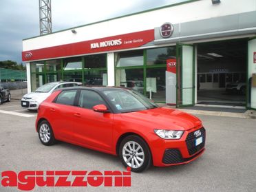 AUDI A1 Sportback 25 1.0 TFSI 95 CV ROSSO 2020