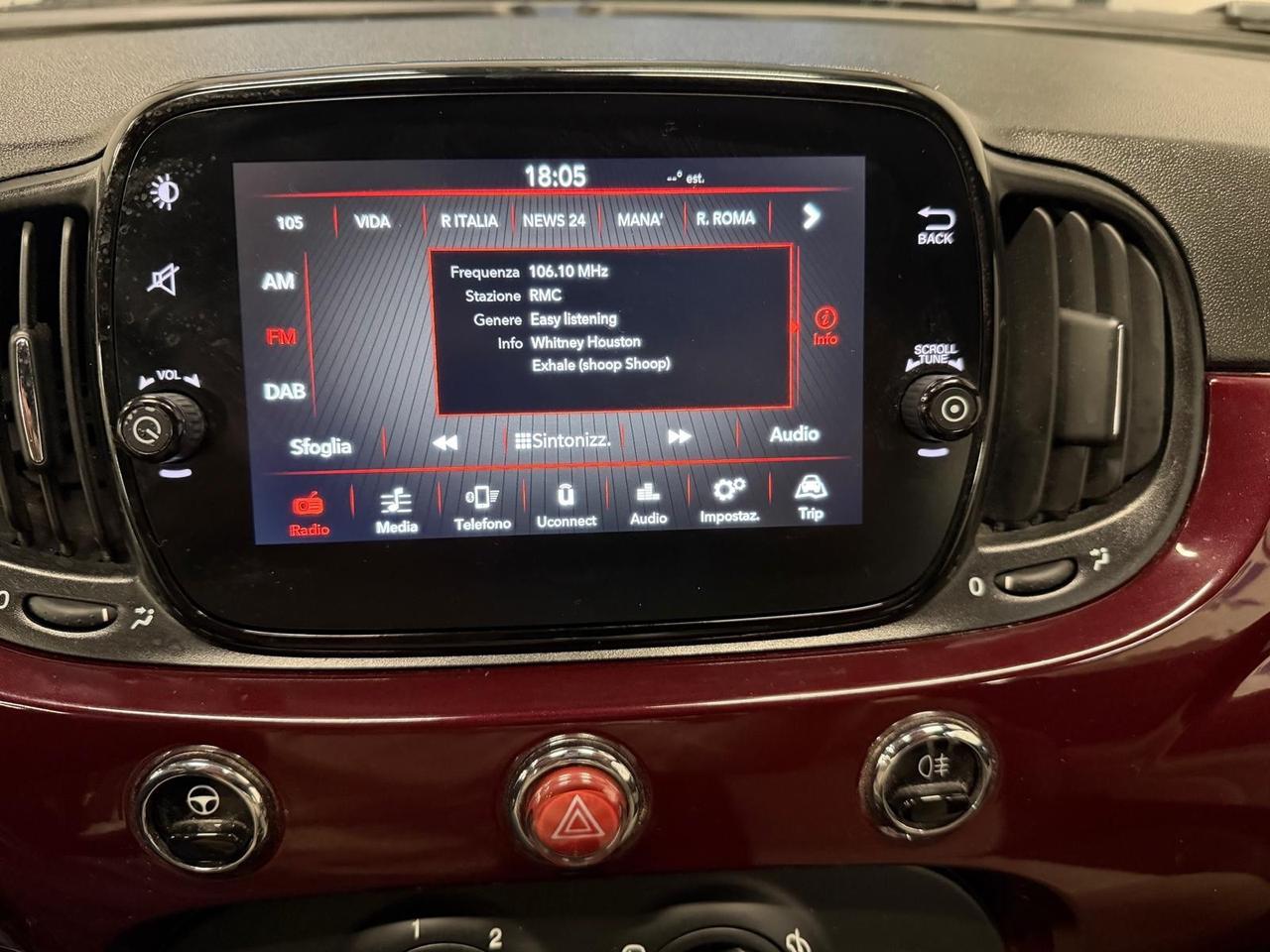 Fiat 500 1.0 HYBRID LOUNGE 70CV CARPLAY, NAVI, UNIPRO