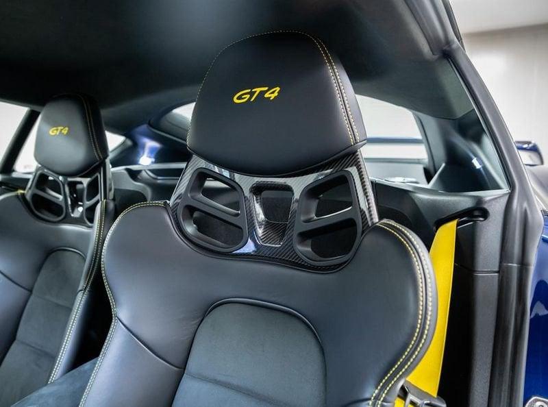 Porsche Cayman 718 4.0 GT4 -IMPIANTO FRENANTE CARBOCERAMIC-SEDILI GUSCIO-PDLS