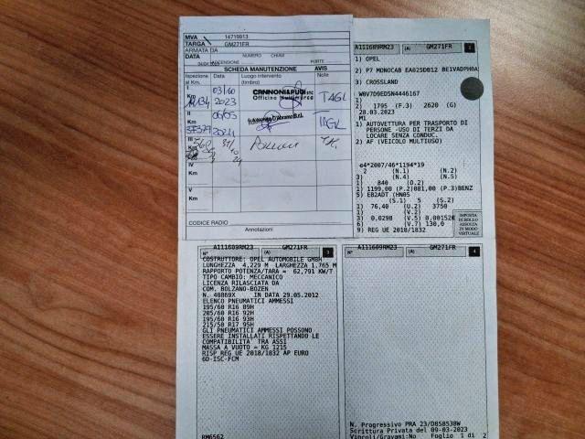 OPEL Crossland 1.2 Turbo 12V 110 CV Start&Stop Edition