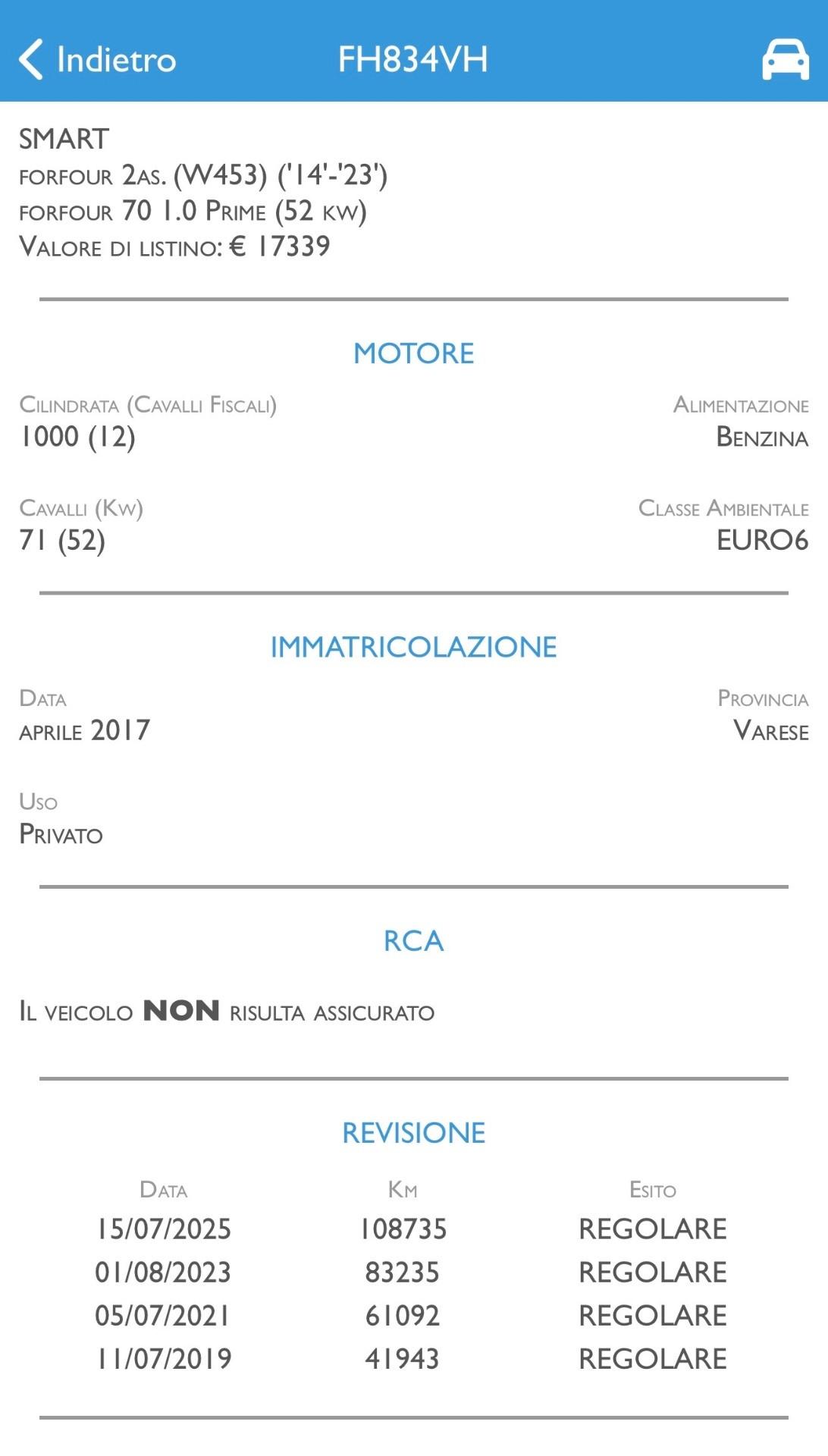 Smart ForFour 70 1.0 Prime