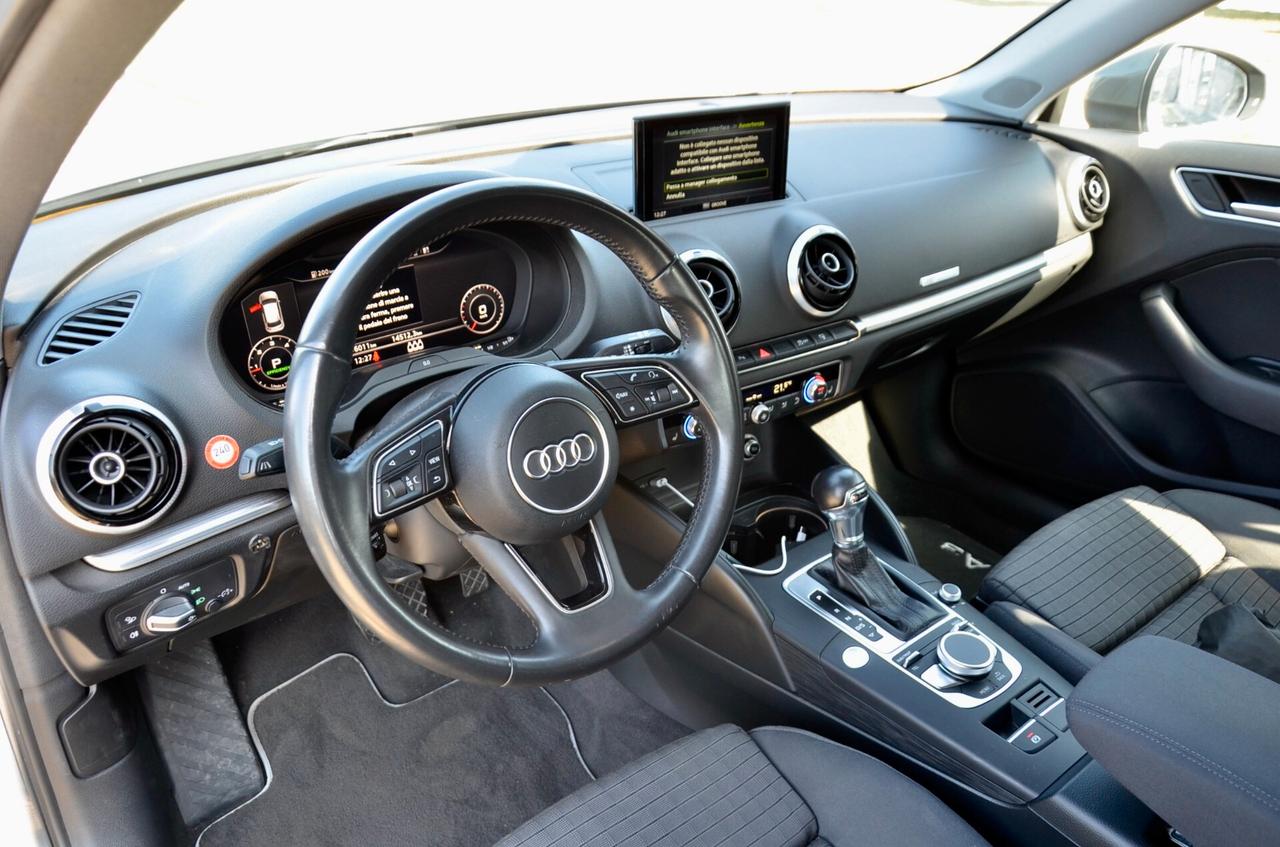 AUDI A3 SPORTBACK 2.0 TDI SPORT 150cv S-TRONIC, EURO 6D, HI-FI PREMIUM, FULL LED, NAVI, APPLE ANDROID, PERMUTE