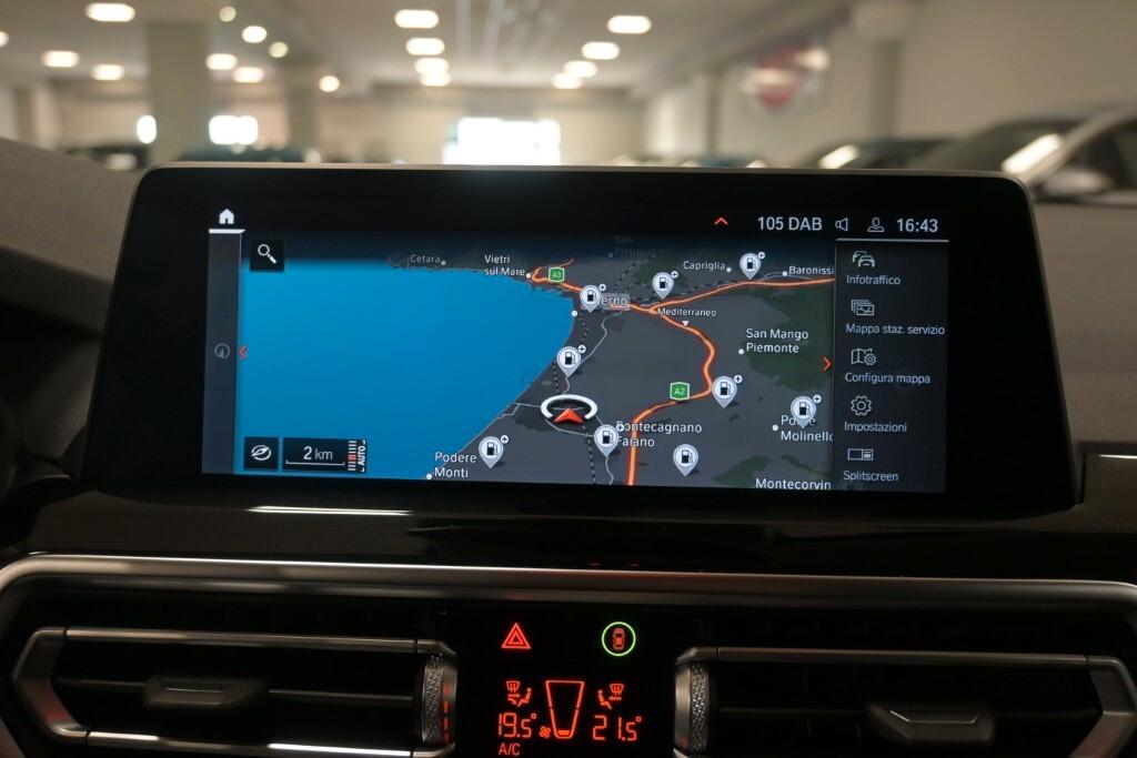 BMW X3 18D 150CV STEPTRONIC 48V S-DRIVE BUSINESS ADVANTAGE ( FARI LED - PELLE - CLIMA TRIZONA - NAVI - MIRROR - PARK ASSISTANT - TELECAMERA POST. - CERCHI 18 )