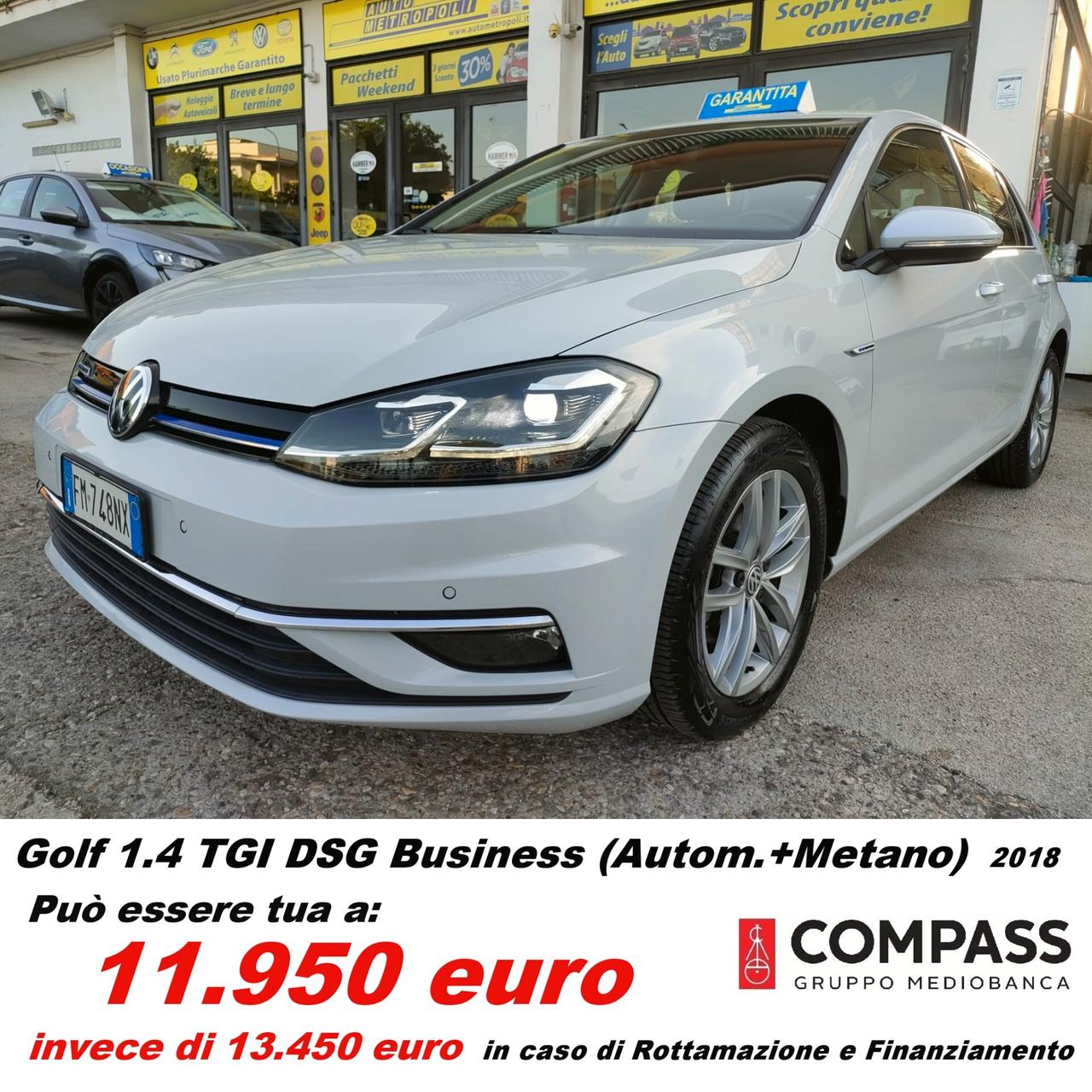 Volkswagen Golf 1.4 TGI DSG Business (Autom.+Metano)