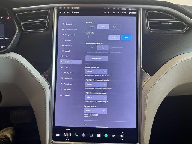 TESLA Model S 90kWh All-Wheel Drive Tetto Pan Apri Sedili Risc V