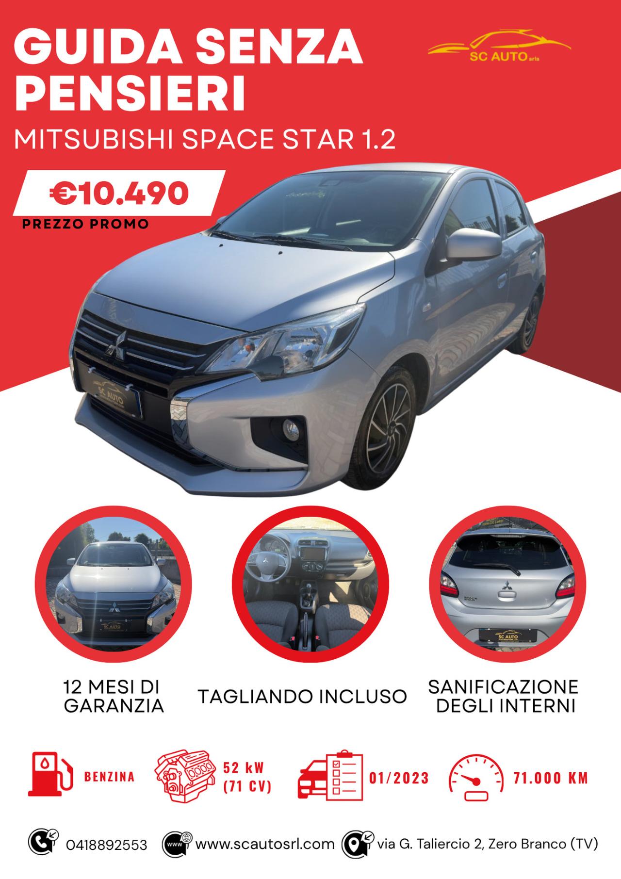 Mitsubishi Space Star 1.2 Intense sda