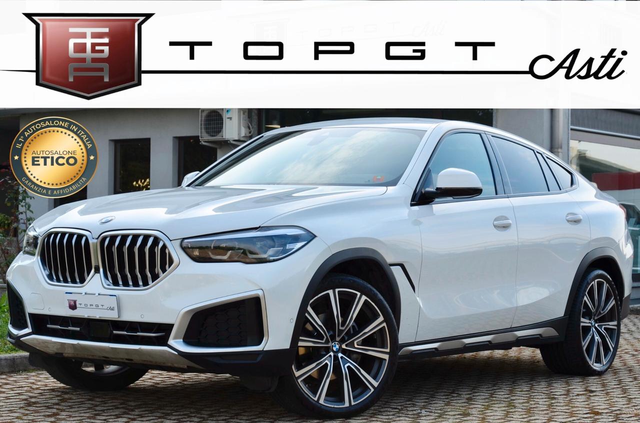 BMW X6 XDRIVE30d MHEV 48V XLINE 286cv AUTO, GARANZIA UFF BMW, UNICOPROPRIETARIO, SERVICE BMW, UFF ITALIANA, 22", EURO 6D, PERMUTE