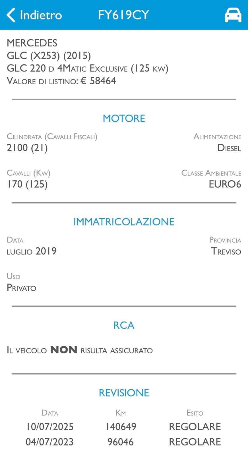 MERCEDES GLC 220d 2.0 SPORT 4matic AUTOMATICA