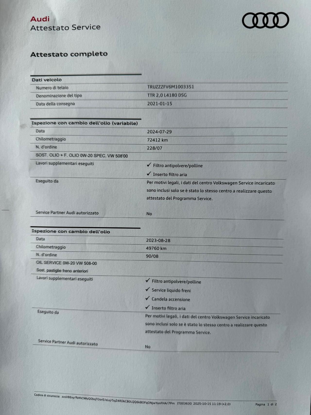 Audi TT Roadster 45 TFSI S tronic/2 X LINE/KM DOC.