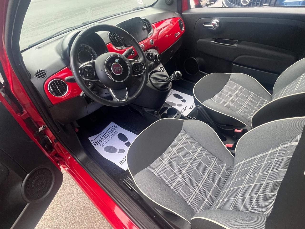 Fiat 500 1.0 Hybrid Red