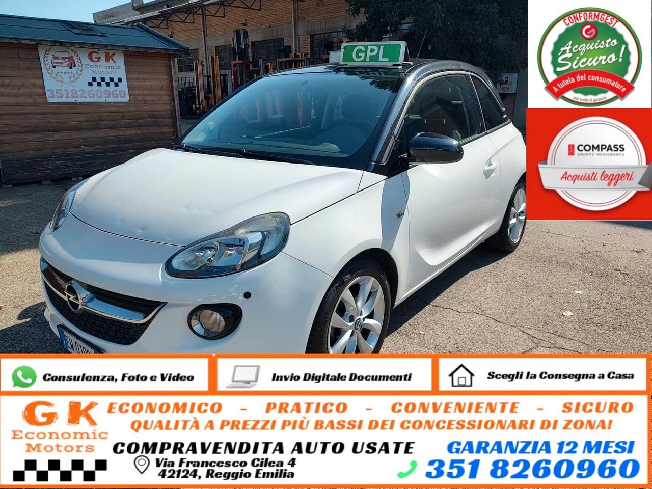 Opel Adam 1.4 87 CV GPL Tech Glam, BENZINA\GPL, OK NEOPATENTATI, GARANZIA L.12 MESI
