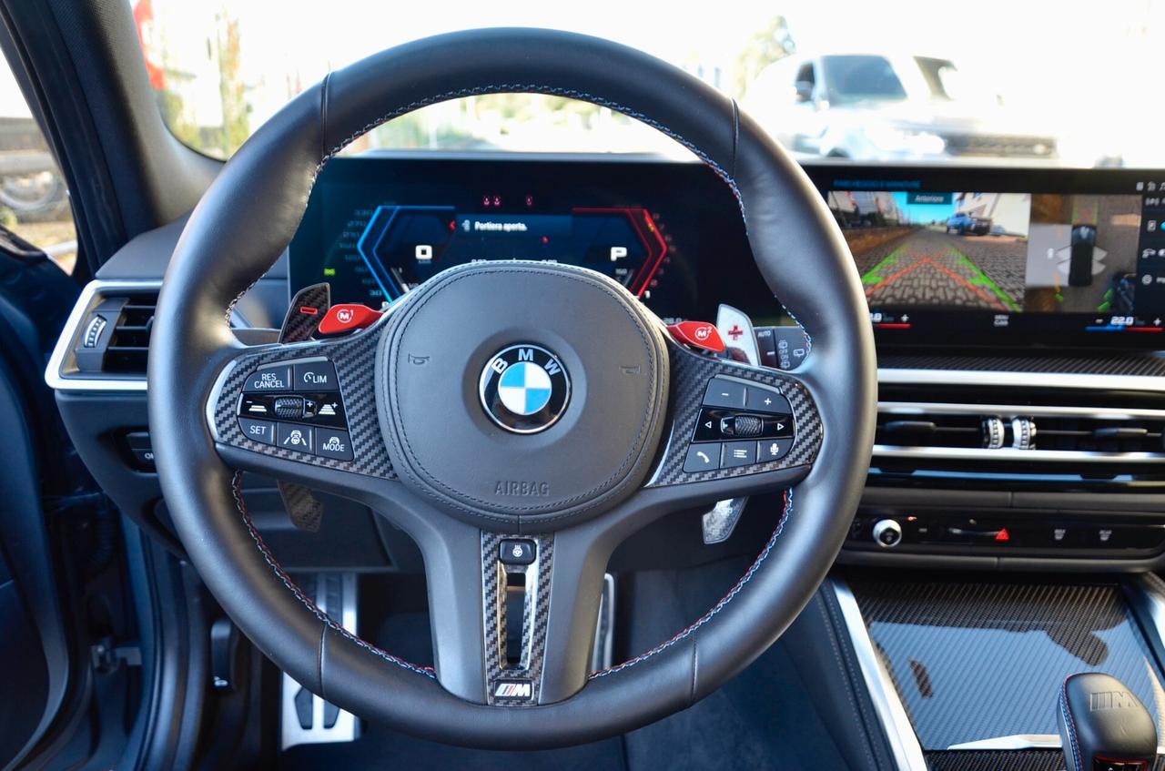 BMW M3 TOURING 3.0 COMPETITION M XDRIVE 510cv AUTO, UNICOPROPRIETARIO, UFF ITALIANA, CARBOCERAMICA, SEDILI A GUSCIO CARBONIO, FARI LASER, HARMAN&KARDON