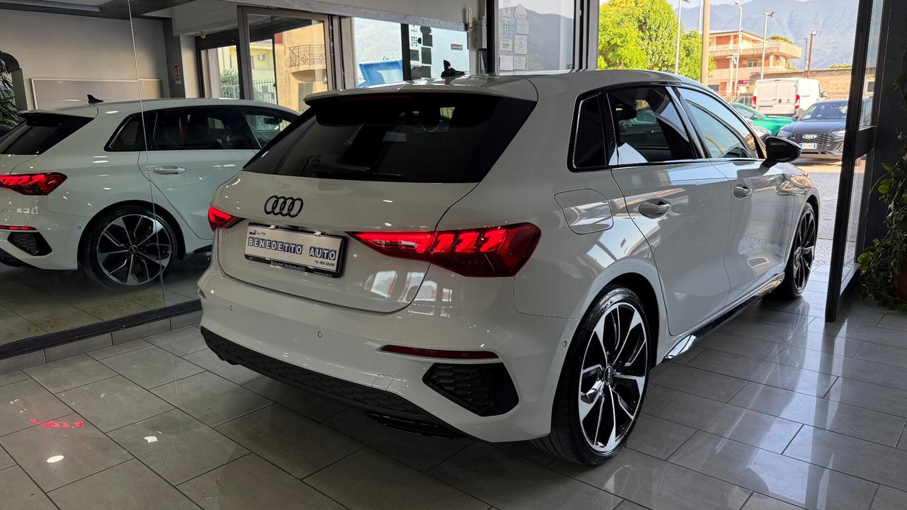 AUDI A3 SPORTBACK S LINE IDENTITY BLACK