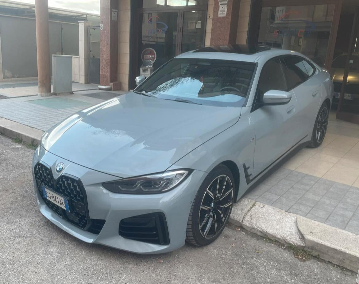 Bmw 420d GC xdrive 48V Msport TETTO NAVY PELLE 19' LED 360