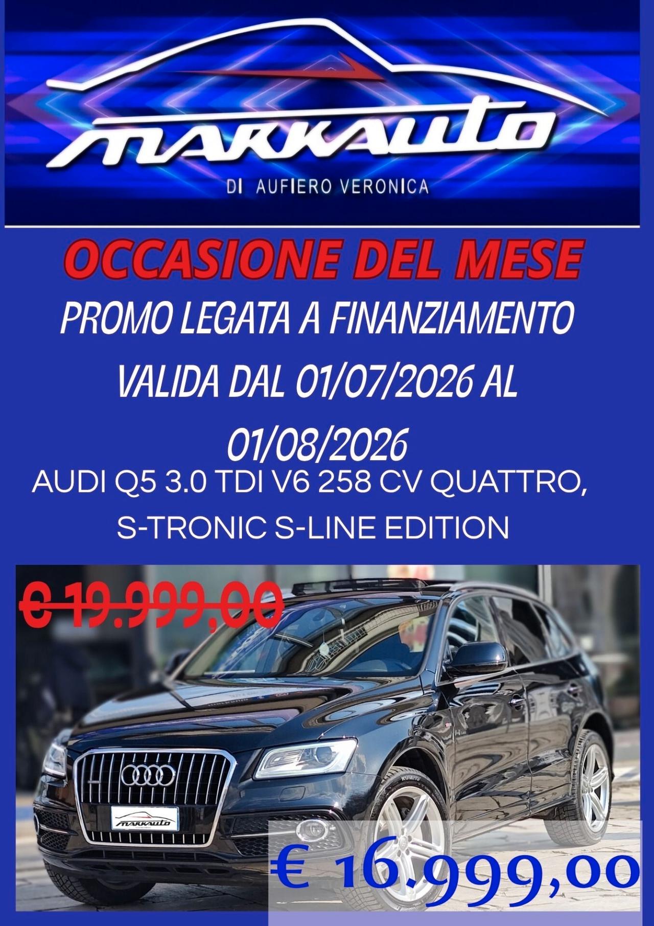 AUDI Q5 3.0 TDI V6 258 CV QUATTRO S-TRON S-LINE EDITION