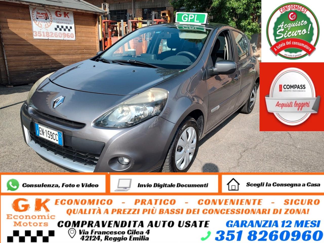 Renault Clio 1.2 16V 5 porte Dynamique, BENZINA\GPL, OK NEOPATENTATI, GARANZIA L.12 MESI