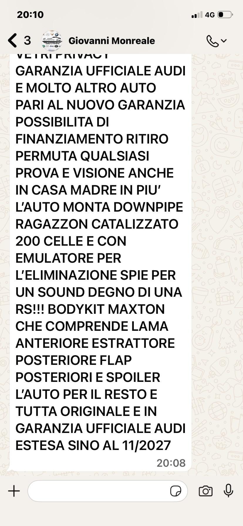 Audi A3 RS 3 SPB TFSI quattro S tronic