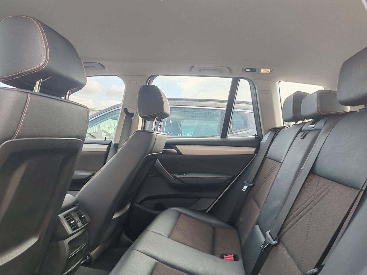 BMW X3 XDRIVE 20d XLINE BIANCO PERLA METALIZZATO