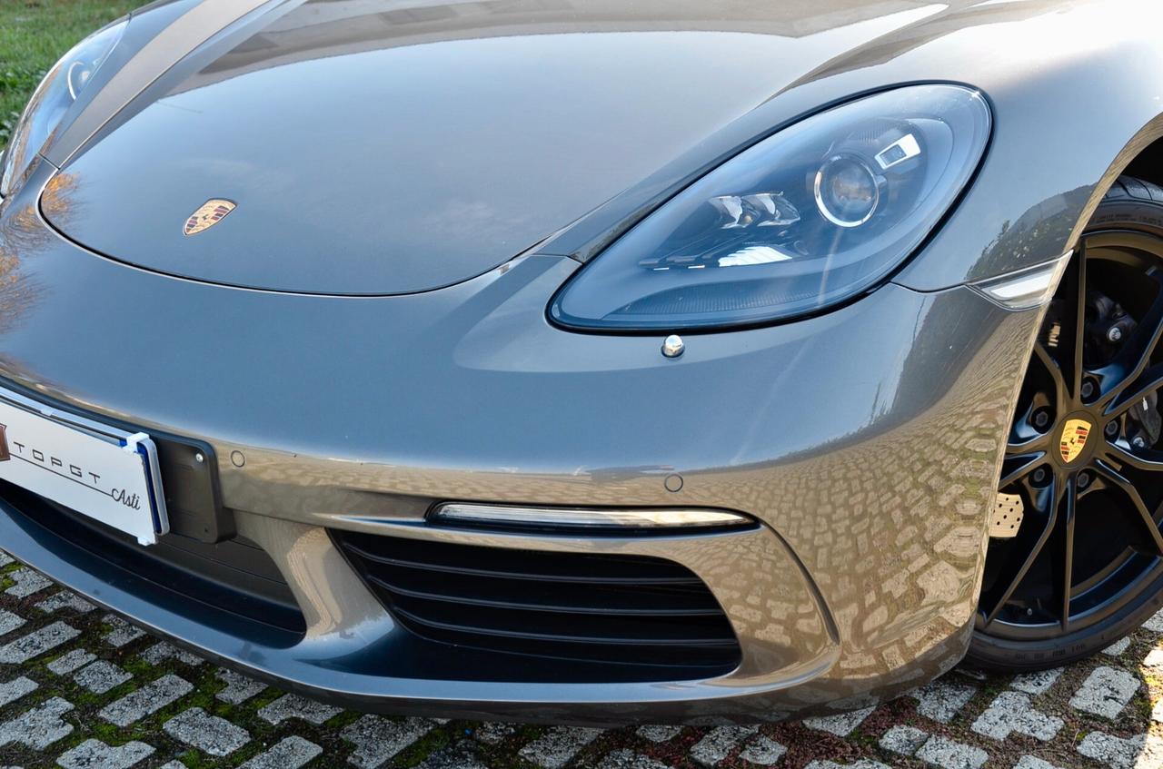 PORSCHE CAYMAN 718 2.0 300cv PDK, ECCELLENTI CONDIZIONI, SERVICE UFF PORSCHE, GRIGIO AGATA, EURO 6B, SCARICO, SOSPENSIONI ADATTIVE, 20", PERMUTE