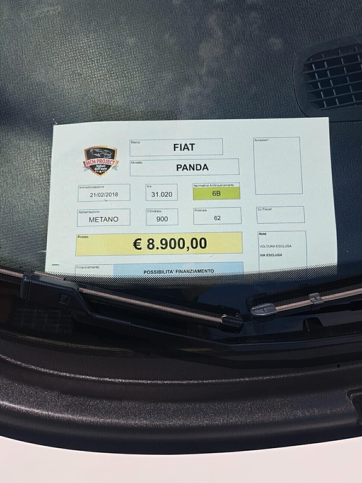 FIAT PANDA 0.9 TWINAIR TURBO NATURAL POWER EASY €8900