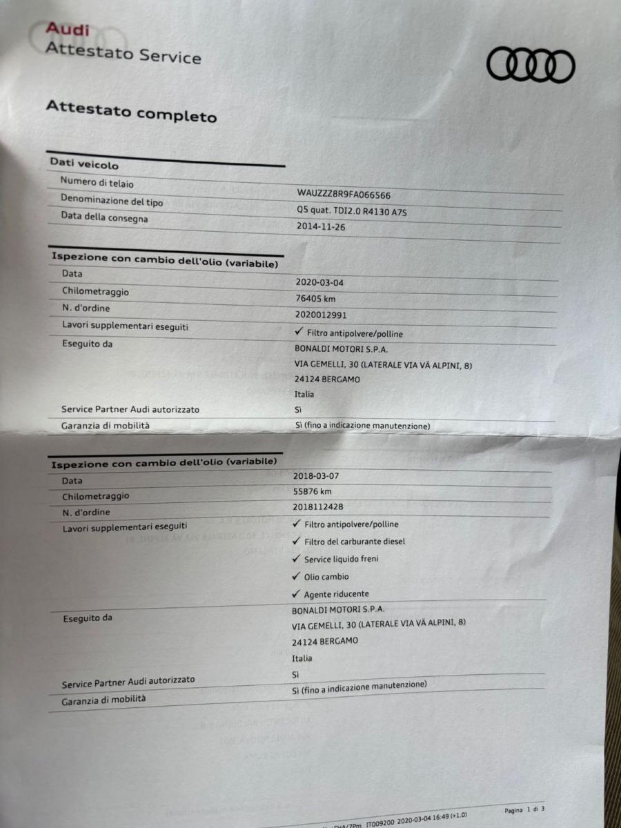 AUDI Q5 2.0 TDI 177CV quattro S tronic Business