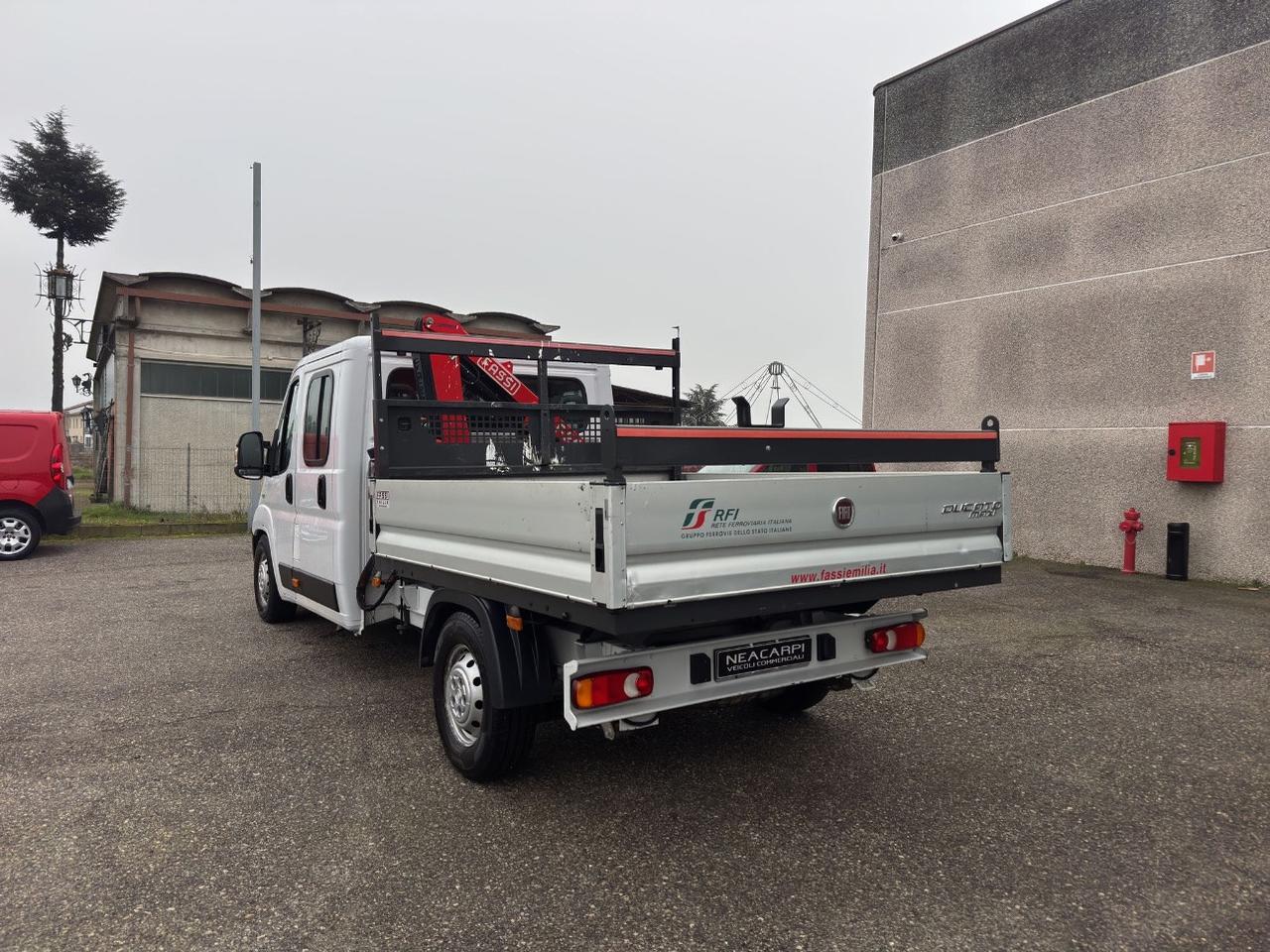 Fiat Ducato MAXI 2.3 MJT 130CV CASSONE GRU FASSI DOPPIA CABINA