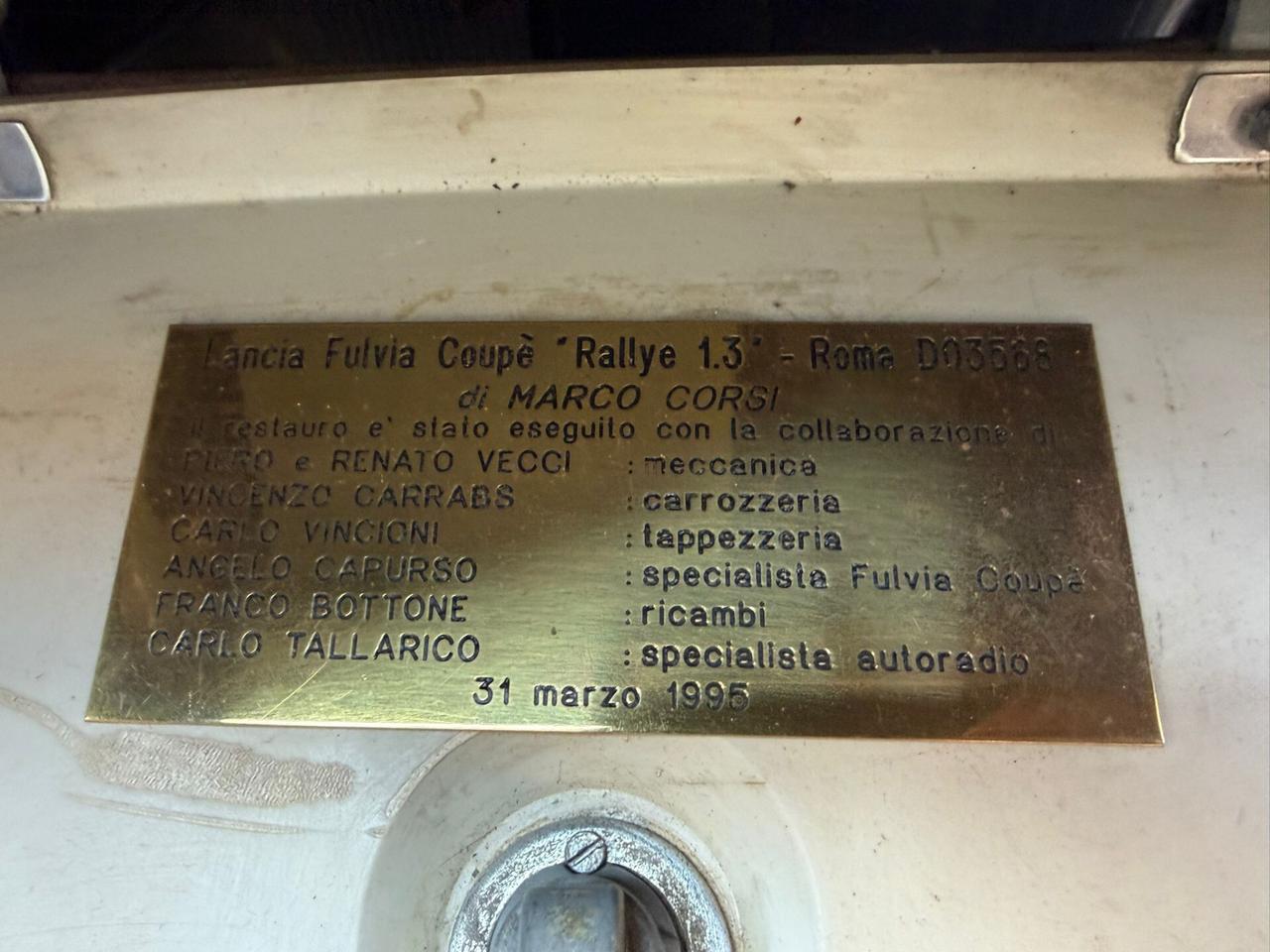 Lancia Fulvia 1.3 Rallye '68 BELLISSIMA!!!