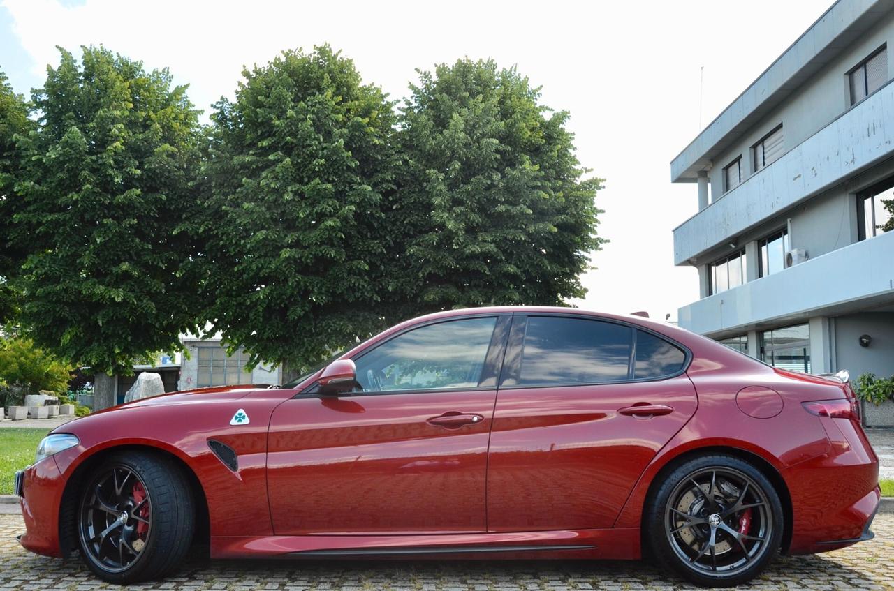 ALFA ROMEO GIULIA 2.9 T V6 QUADRIFOGLIO 510cv AUTO, ROSSO TRISTRATO, BOLLO E SUPERBOLLO PAGATI, HI-FI MTX, PERMUTE