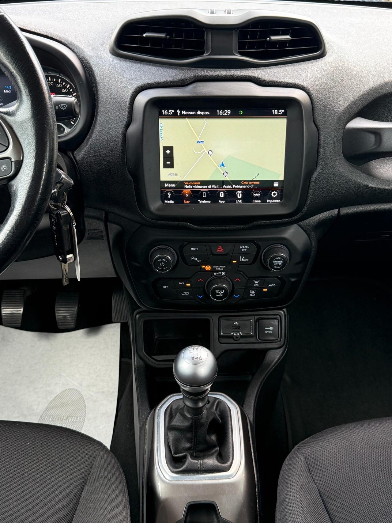 "PERFETTA"Jeep Renegade 1.6 Mjt 120 CV Limited