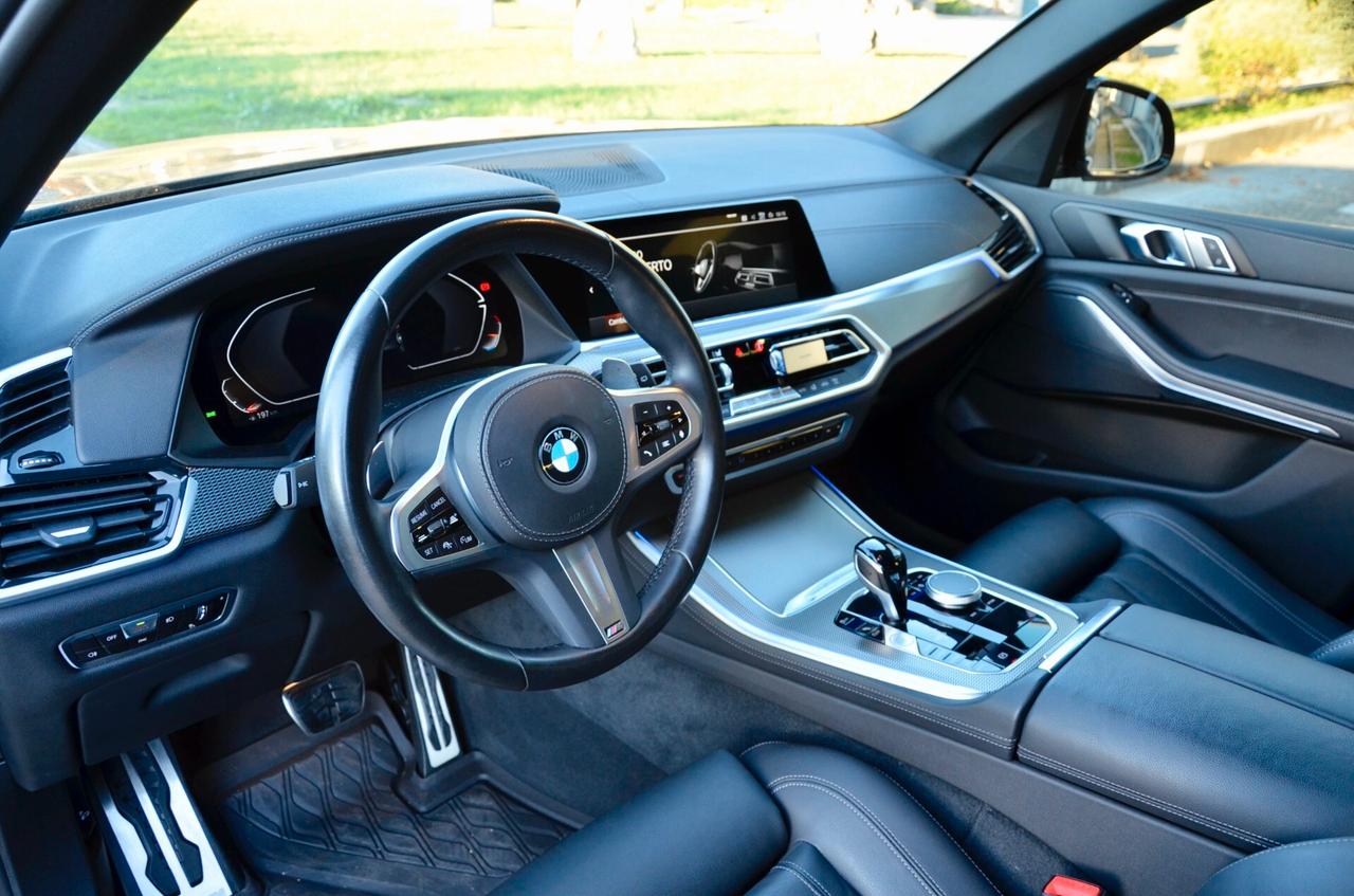 BMW X5 XDRIVE25d MSPORT 231cv AUTO, ECCELLENTI CONDIZIONI, GAR. UFF BMW 6/2026, BOLLO 7/2026, SERVICE UFF BMW, FARI LED, RETROCAMERA, 22", PERMUTE